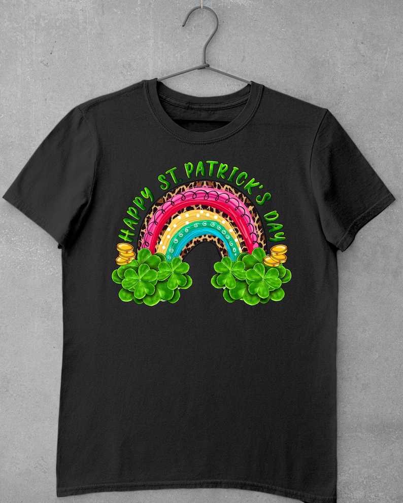 PRE-ORDER Happy St. Patrick's Day Rainbow DTF - Texas Transfers and Designs