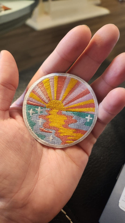 RESTOCK Arriving 5/18 Sunset Circle Iron-On PATCH