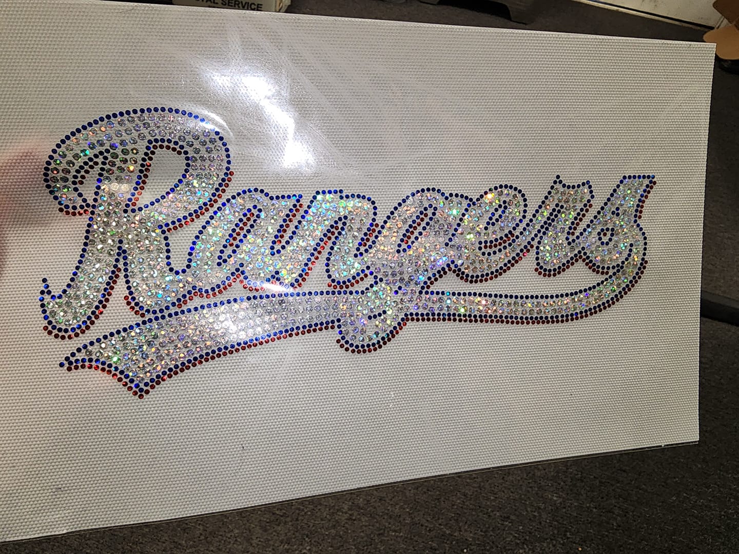 Rangers Spangle Transfer - Texas Transfers and Designs