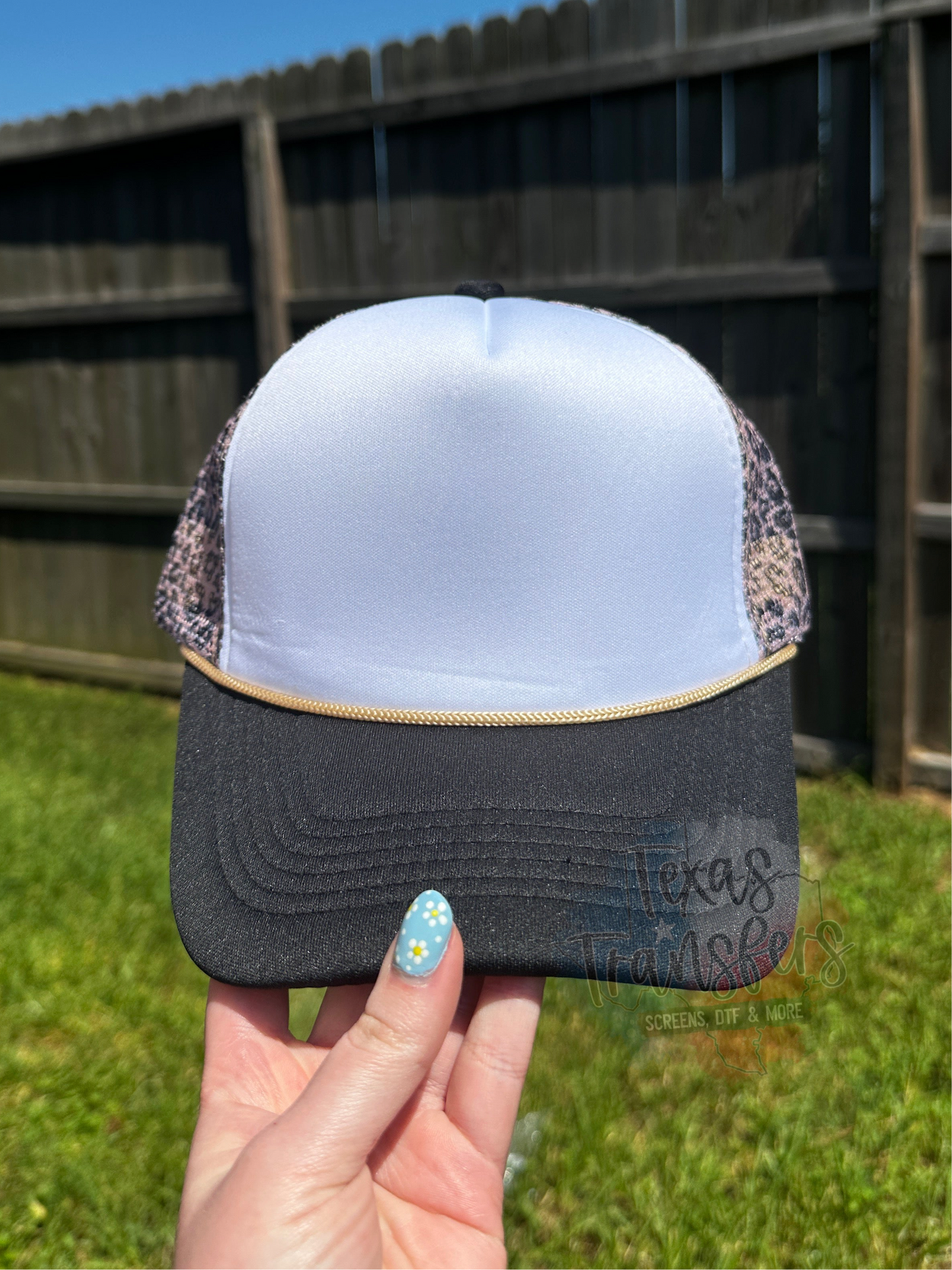 White Leopard Trucker Hat