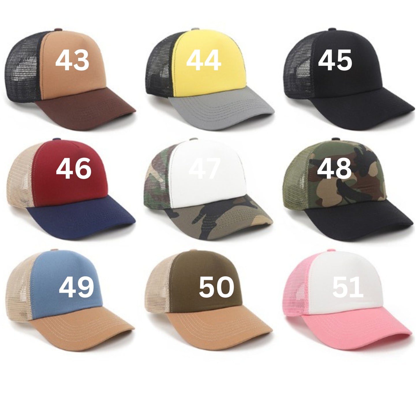 Trucker Hats (Multiple Options) - Texas Transfers and Designs