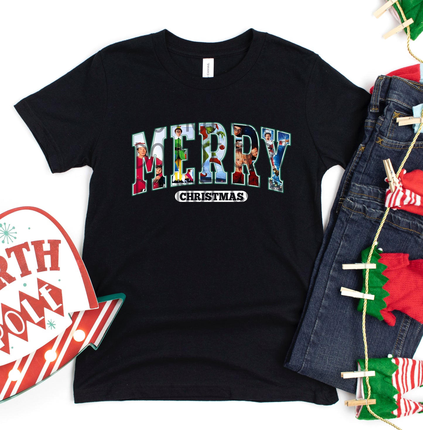 Merry Christmas Movies DTF - Texas Transfers and Designs