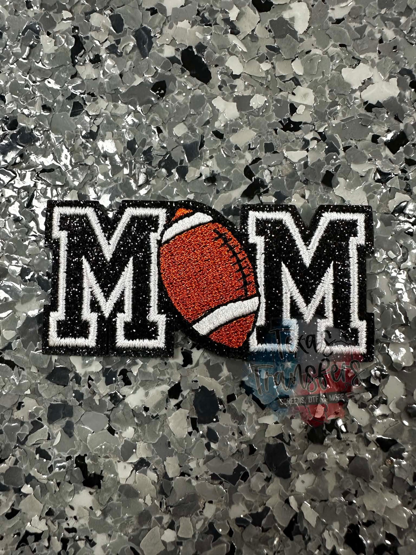 Football Mom Iron-On Patch