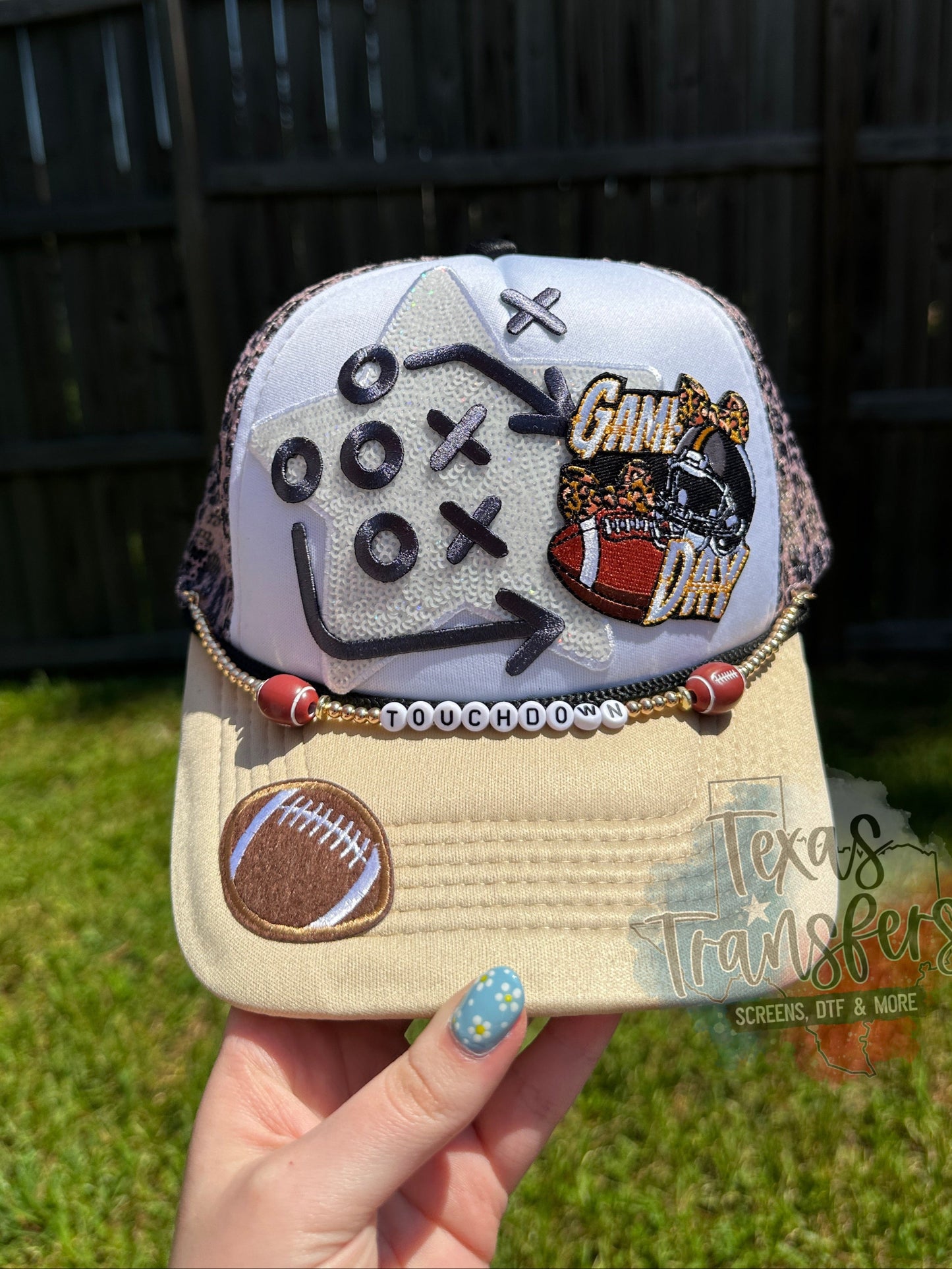 Football Run Play Book Iron-On PATCH - Texas Transfers and Designs