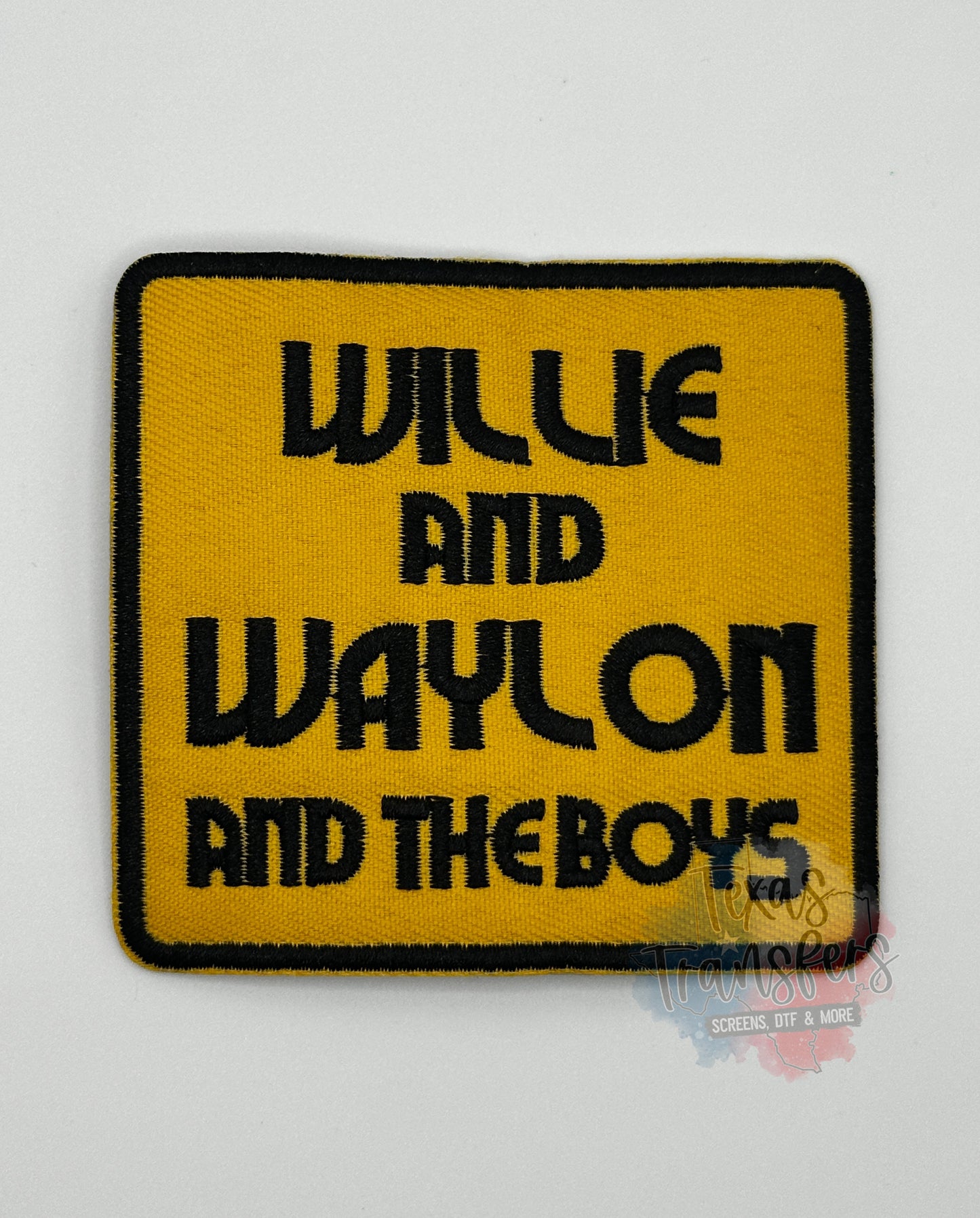 Willie and Waylon and The Boys Iron-On PATCH - Texas Transfers and Designs