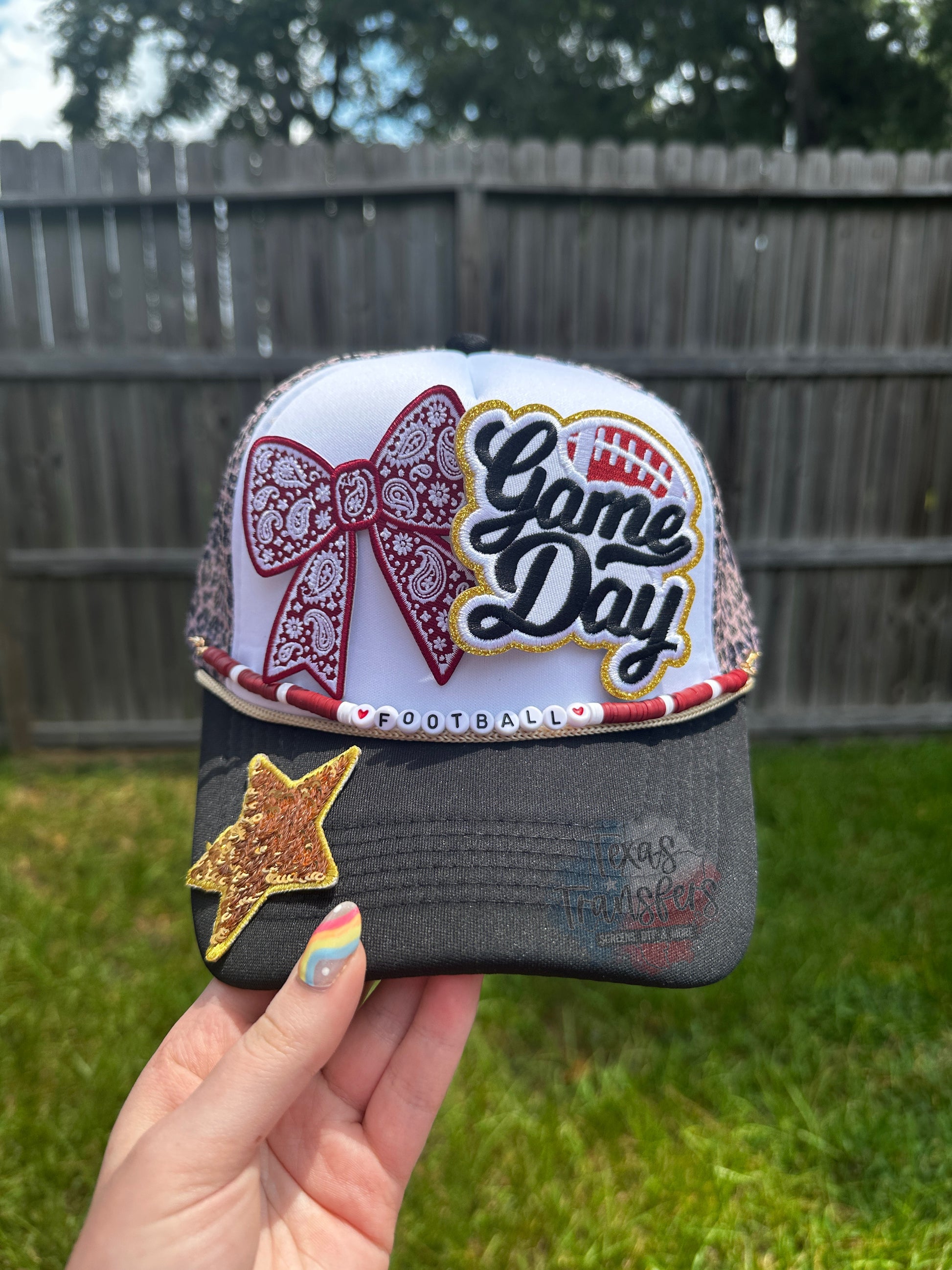 Football Hat Chains (Multiple Options) - Texas Transfers and Designs