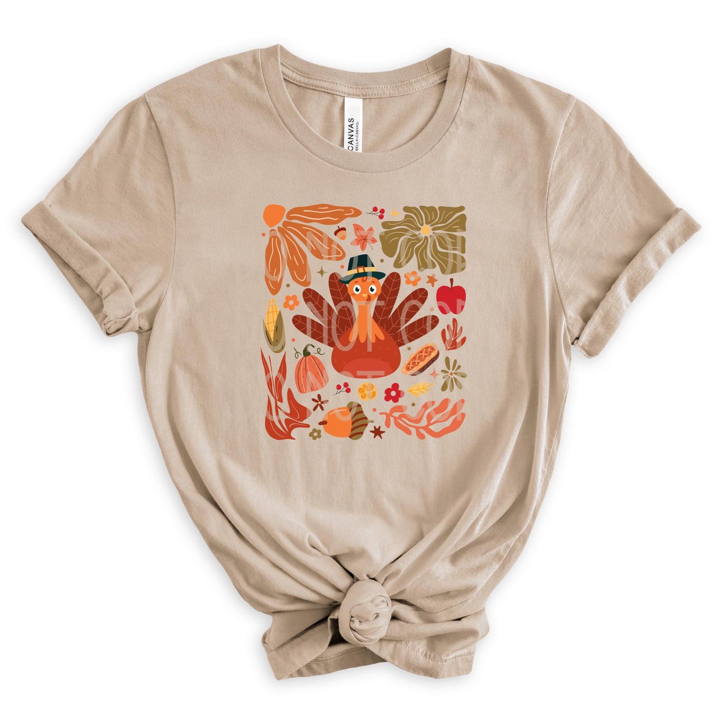 Fall Thanksgiving Turkey DTF - Texas Transfers and Designs