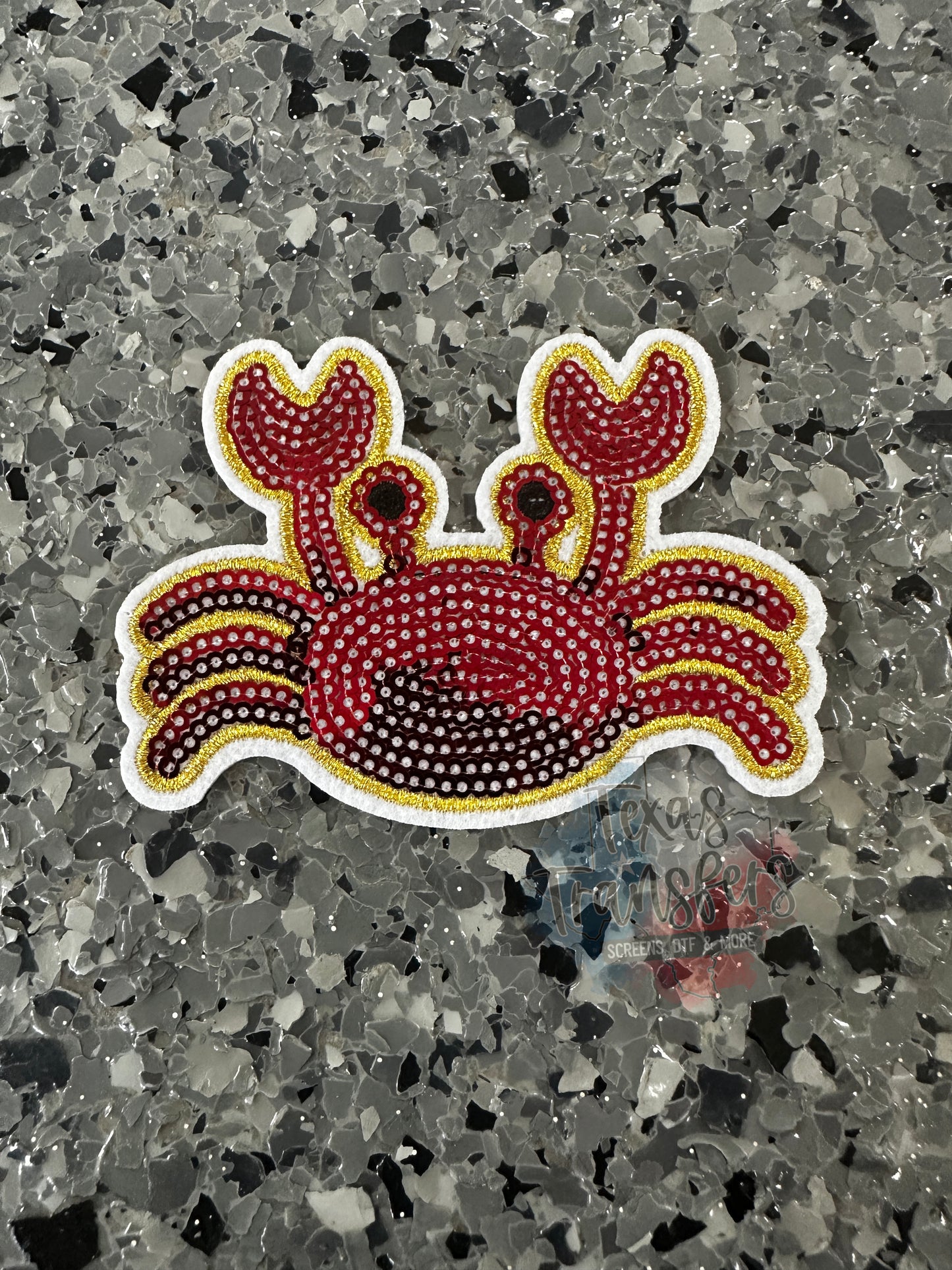 Sequin Crab Iron-On PATCH