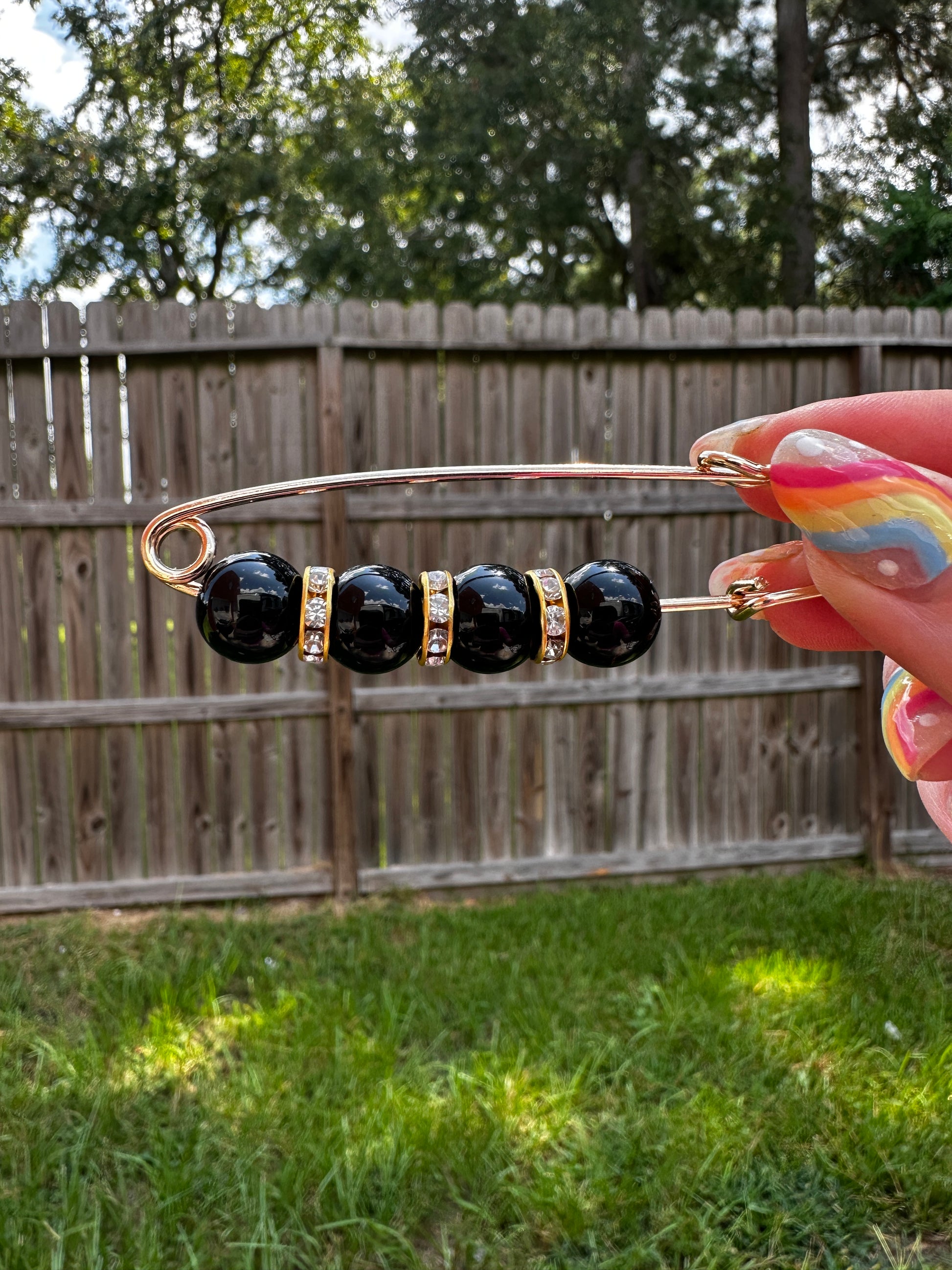 Hat Pins with Beads - Texas Transfers and Designs