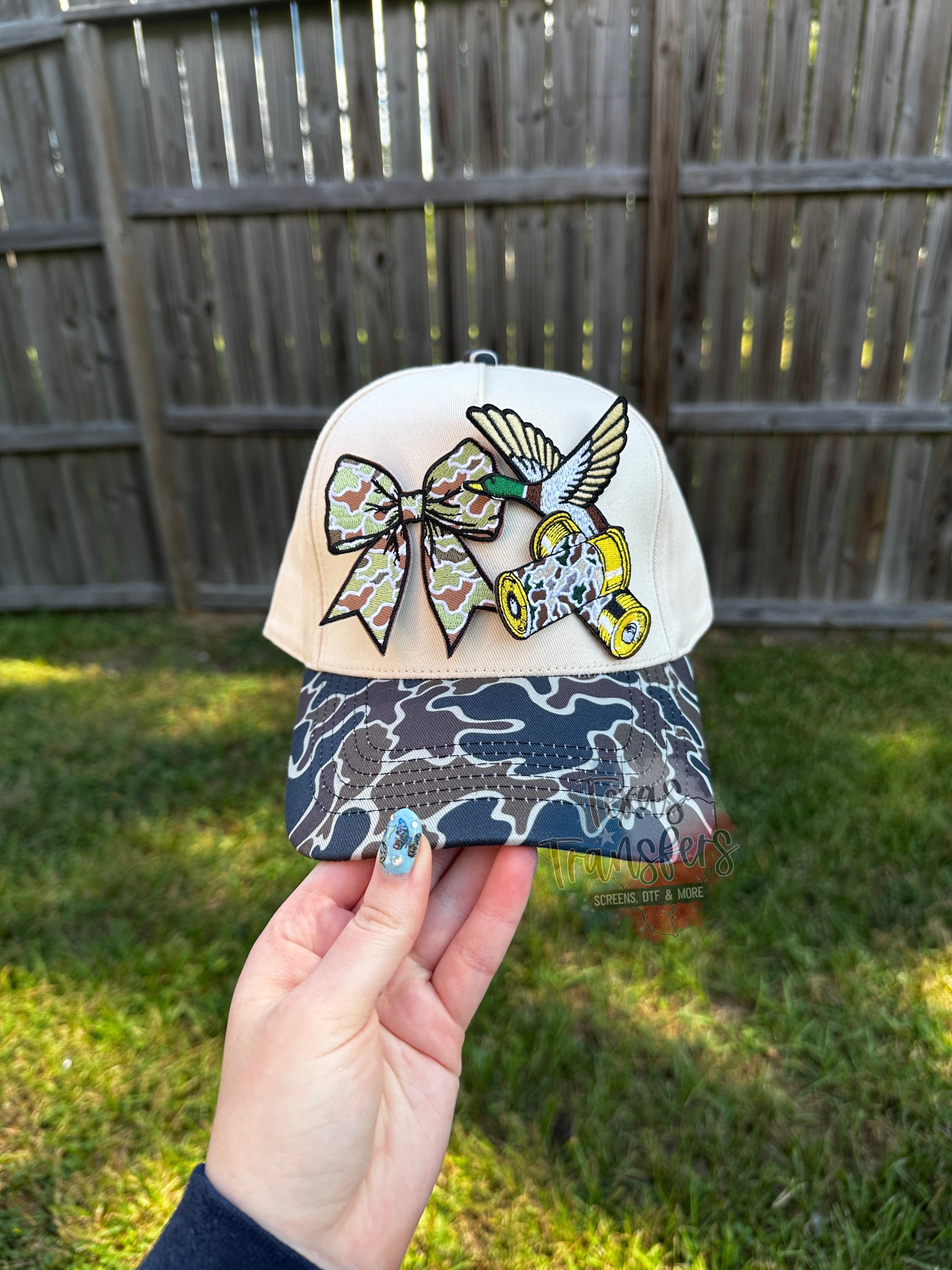 Duck Camo Brim Canvas Blank Hat - Texas Transfers and Designs