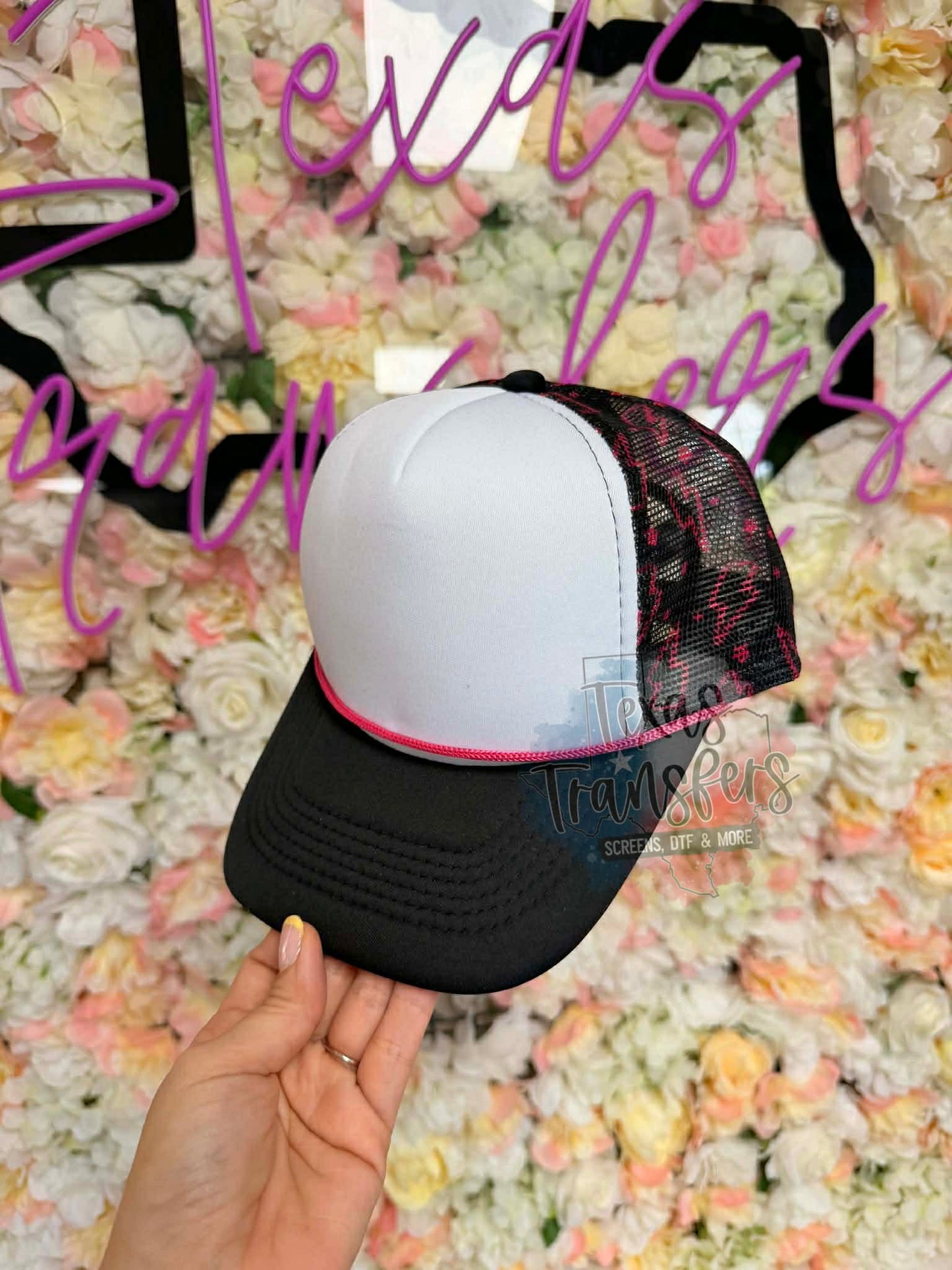 Lightning Bolt Mesh Trucker Hat - Texas Transfers and Designs
