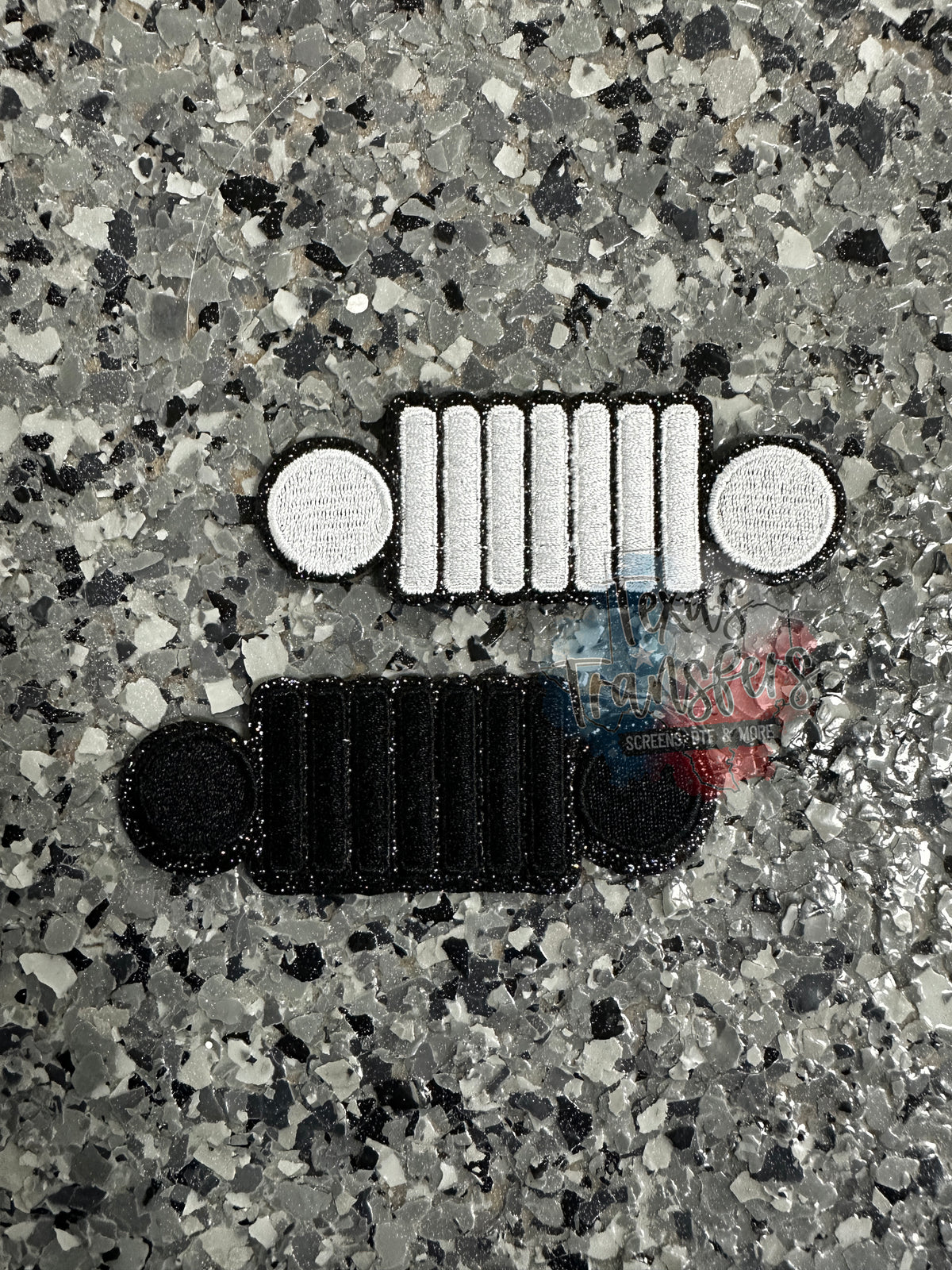 Jeep Grill Glitter Iron-On Patch (MULTIPLE OPTIONS)