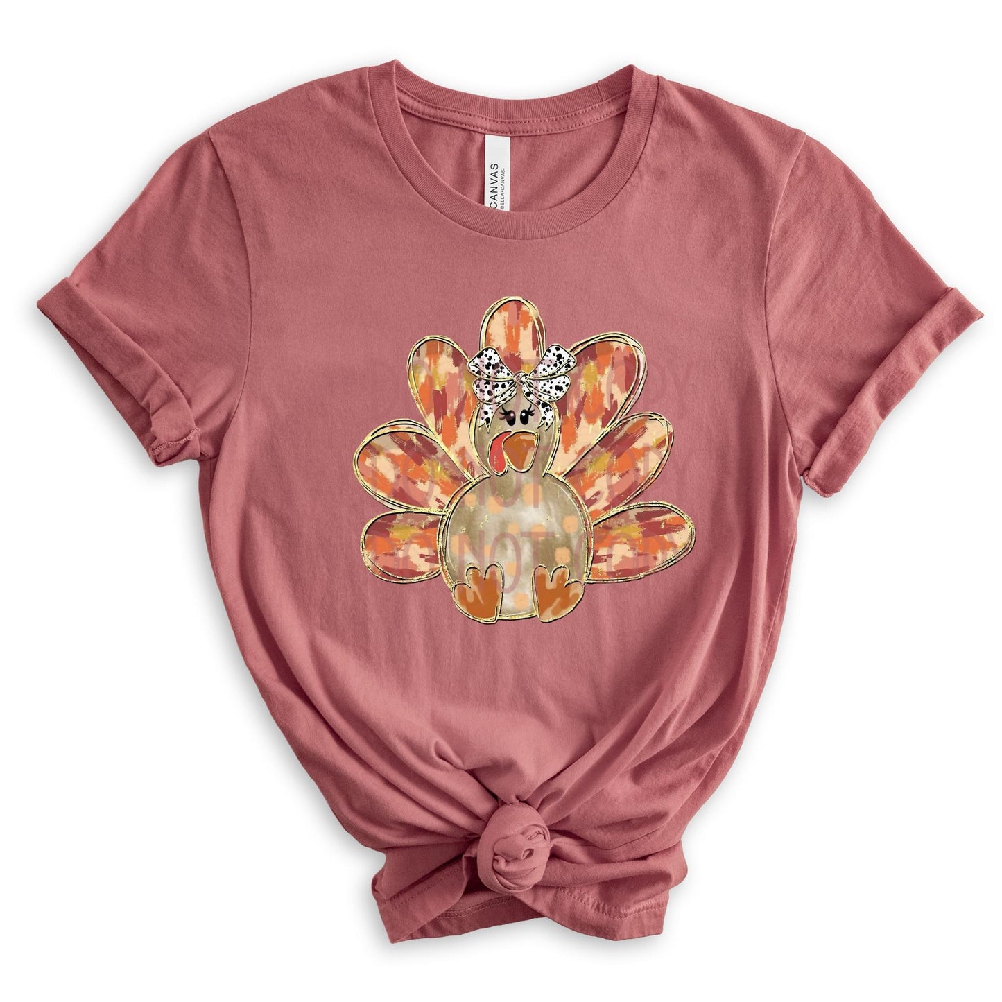 Paintbrush Turkey DTF - Texas Transfers and Designs