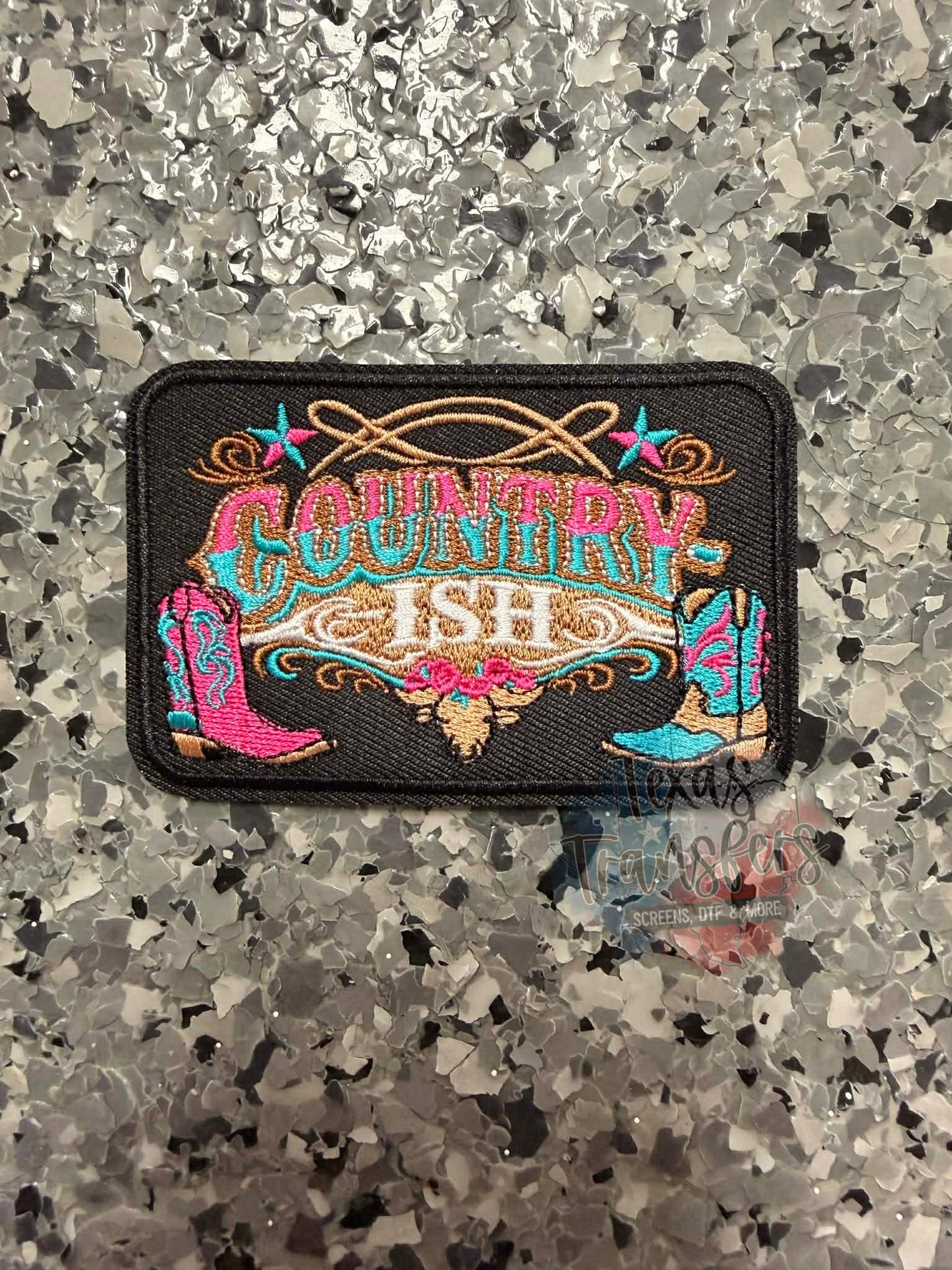 Country-ish Iron-On Patch - Texas Transfers and Designs