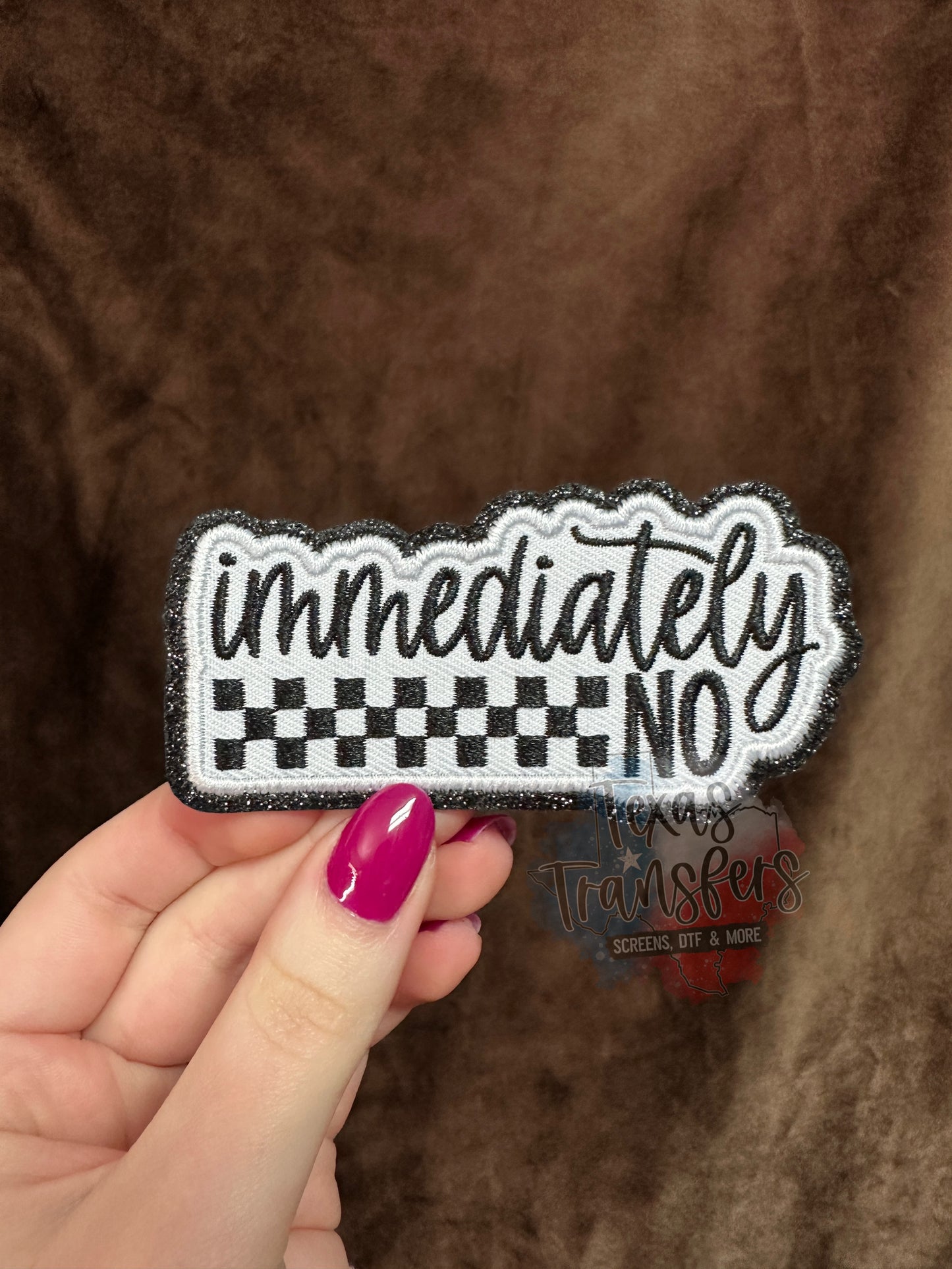 Immediately No Iron-On Patch