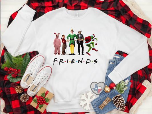 Christmas Friends  DTF - Texas Transfers and Designs