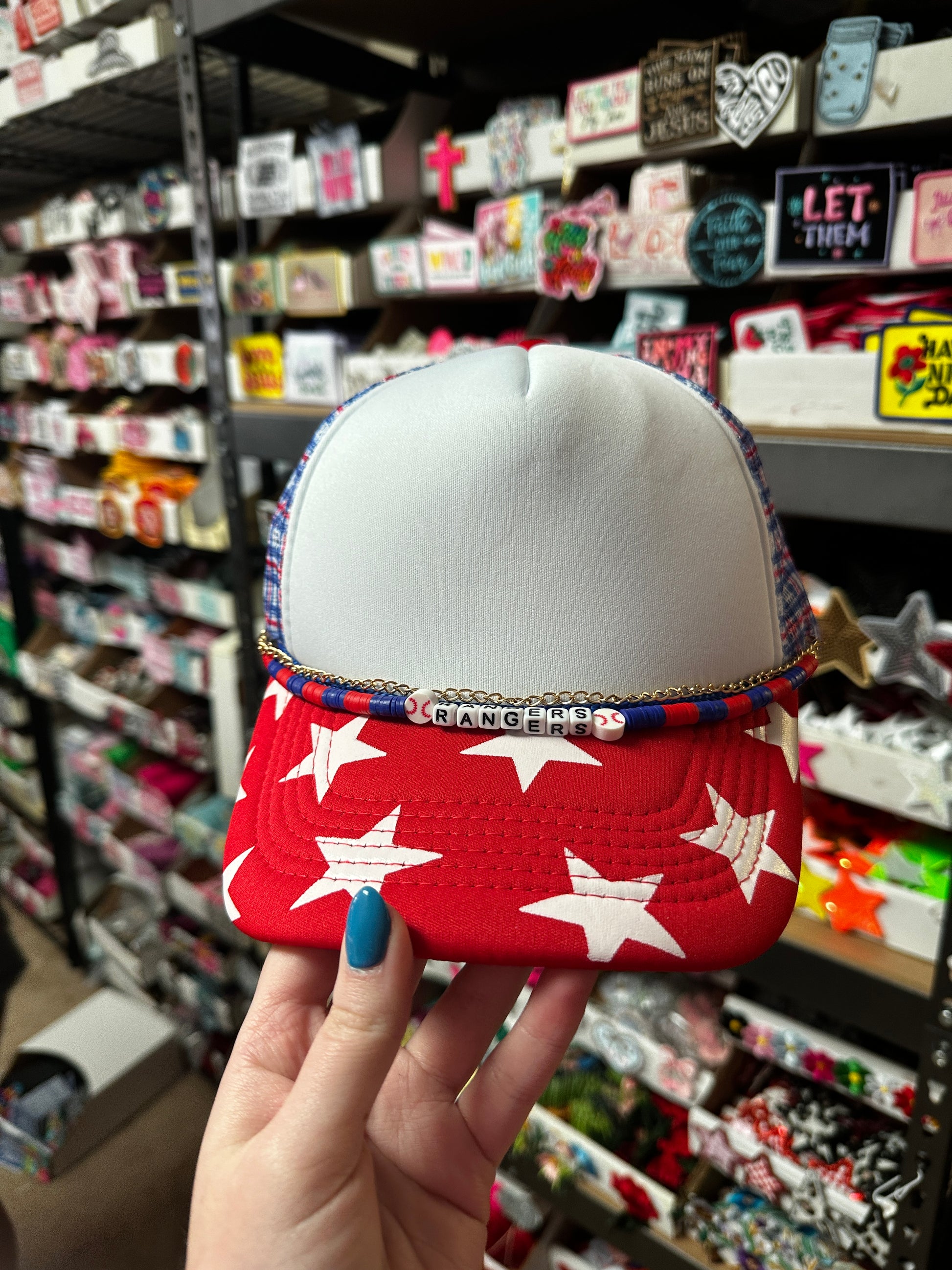 Rangers Hat Chain - Texas Transfers and Designs