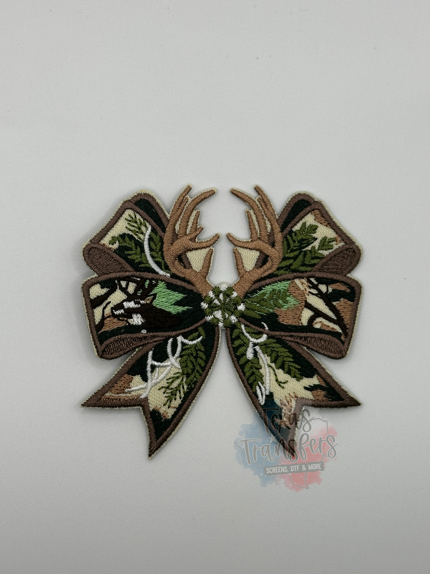 Hunting/Camo Bows Iron-On PATCH - Texas Transfers and Designs