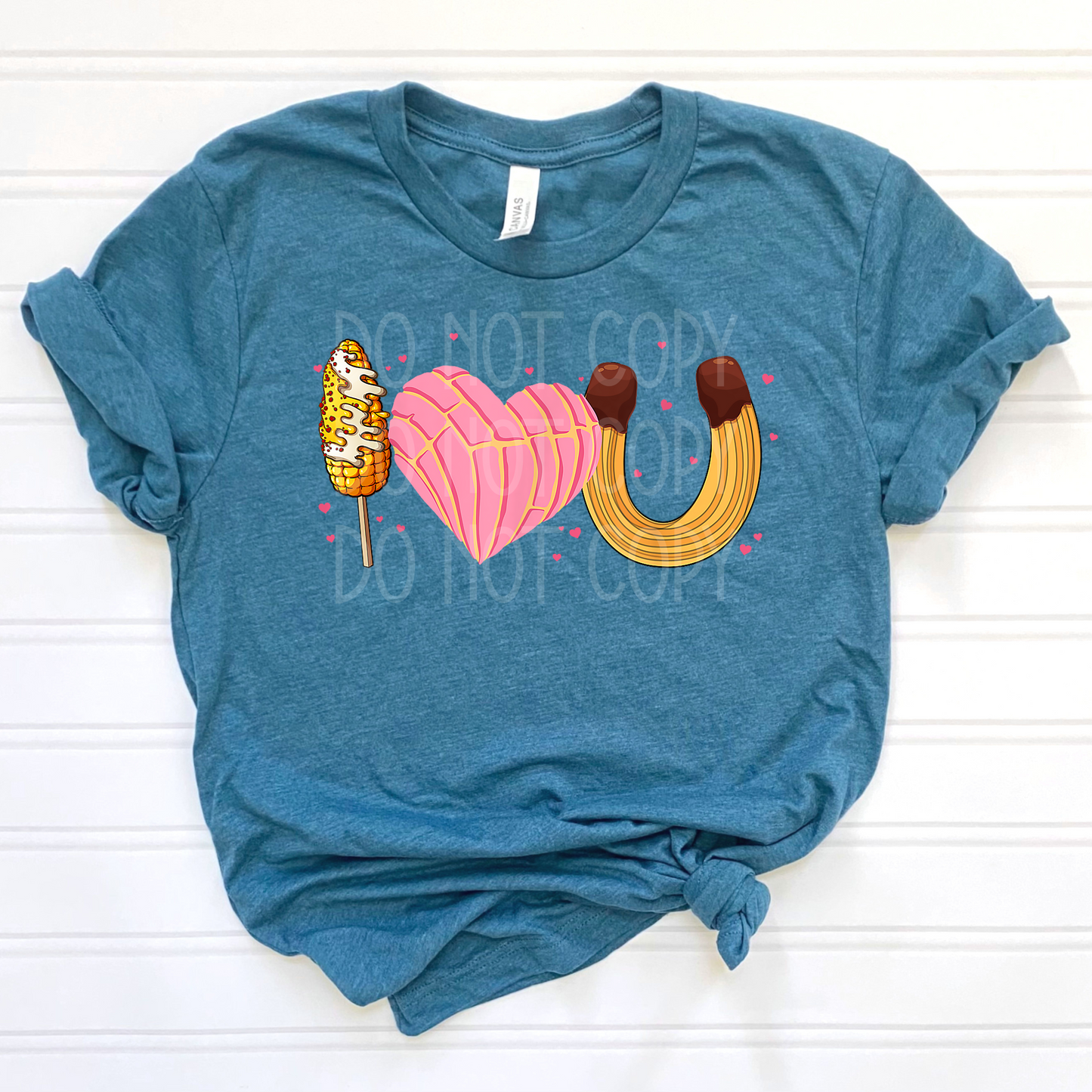 I Love You (Elote, Concha, Churro) DTF - Texas Transfers and Designs