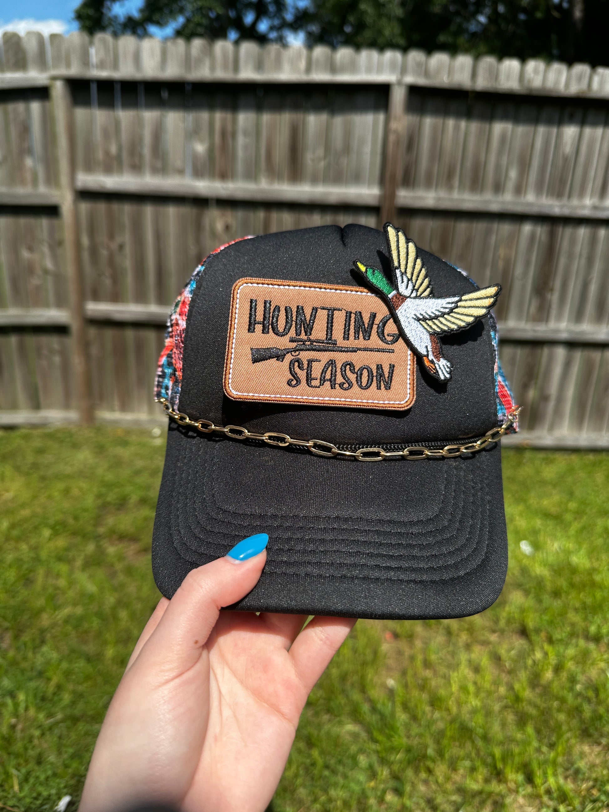 Colorful Duck Camo Trucker Hat - Texas Transfers and Designs