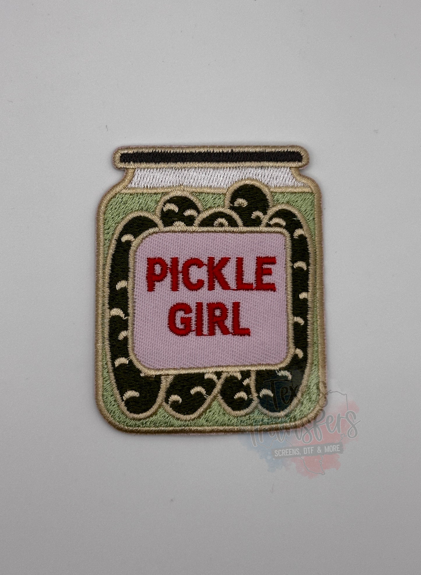 Pickle Girl Iron-On Patch - Texas Transfers and Designs