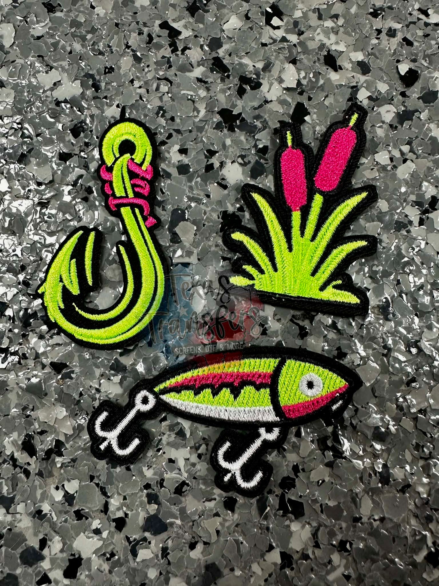 Neon Lure Iron-On Patch