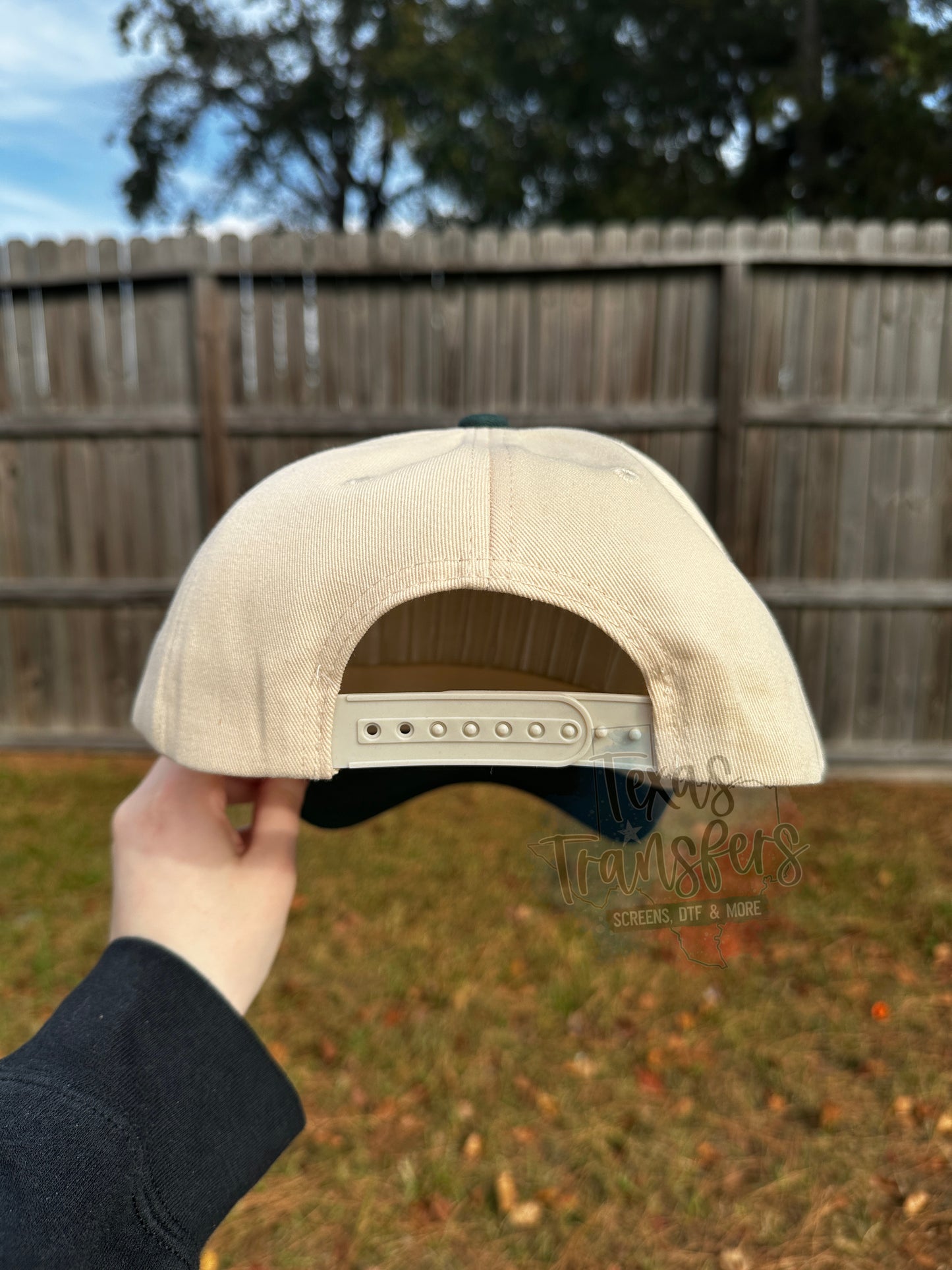Green Canvas Brim Blank Hat
