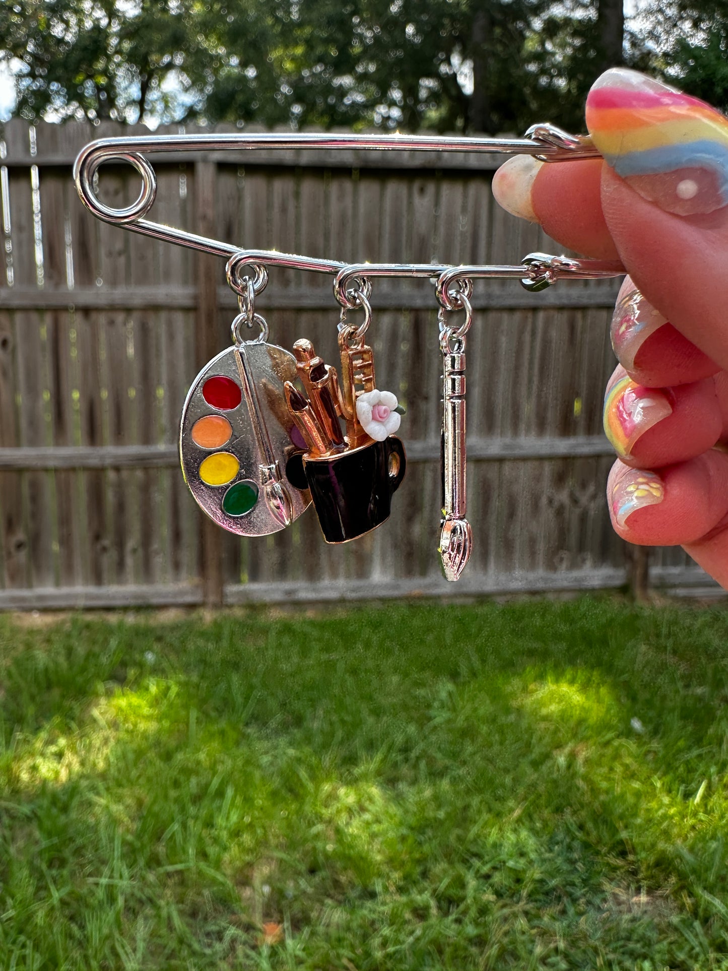Hat Pins with Charms - Texas Transfers and Designs