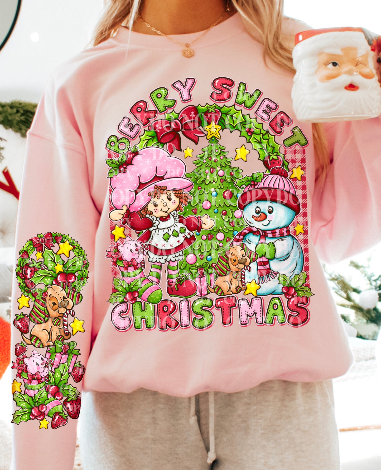 Berry Sweet Christmas DTF - Texas Transfers and Designs