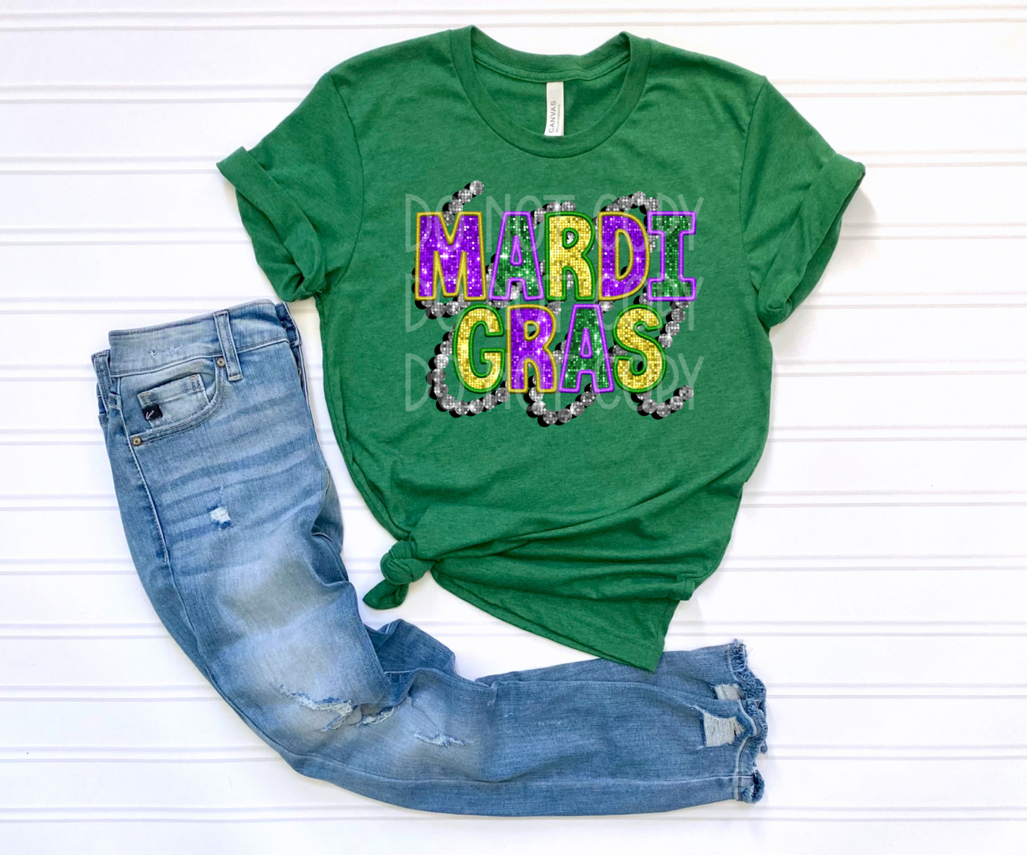 Mardi Gras Beads DTF - Texas Transfers and Designs
