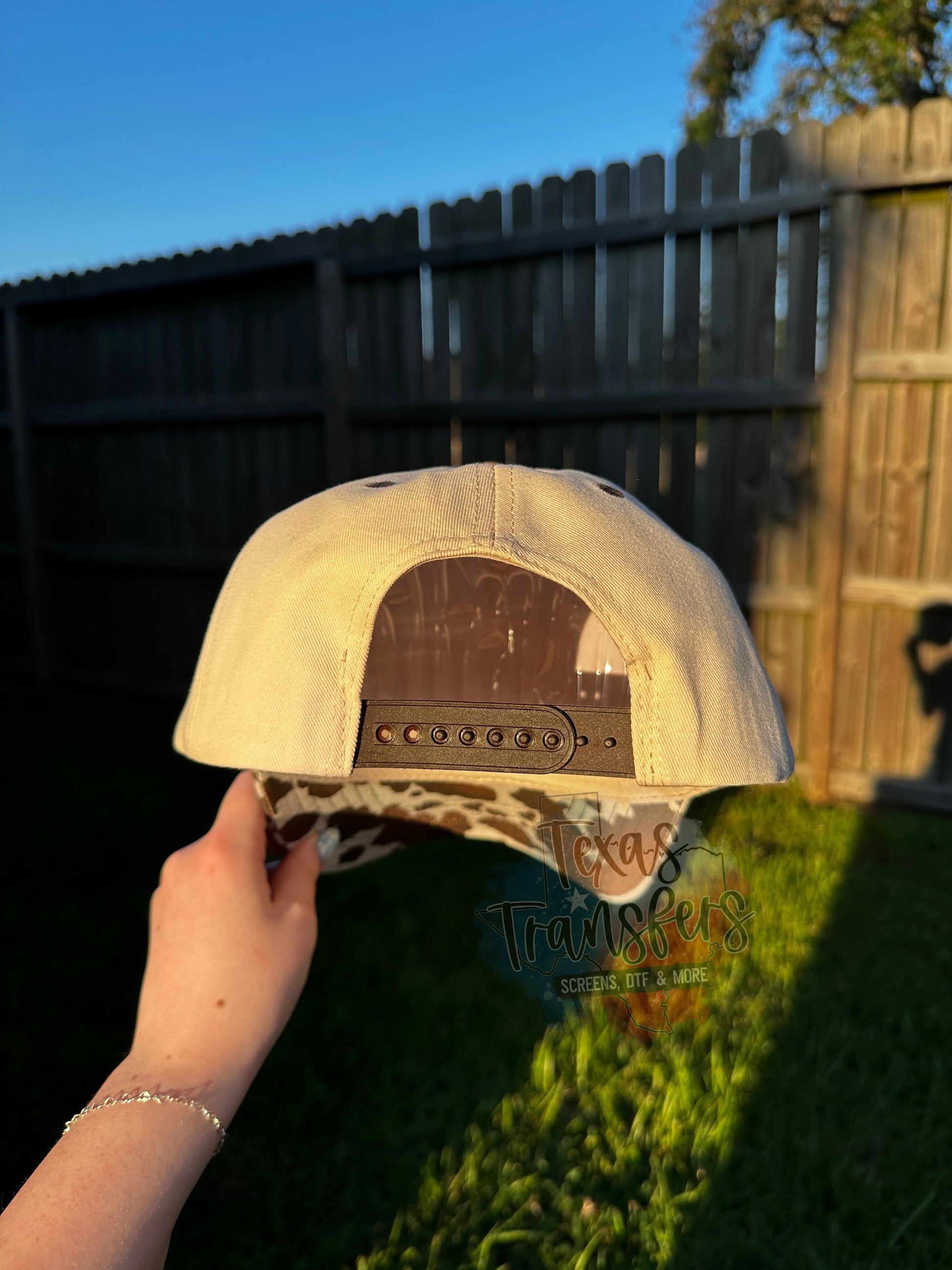 Cow Print Brim Canvas Blank Hat - Texas Transfers and Designs