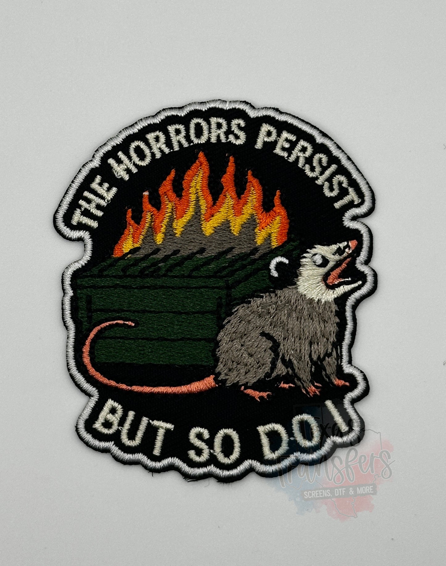 The Horrors Persist Iron-On PATCH (Multiple Options) - Texas Transfers and Designs