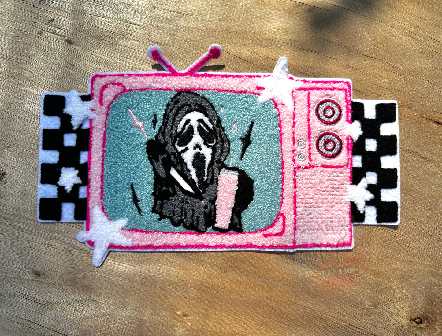 Horror Movie TV XL Iron-On Patch - Texas Transfers and Designs