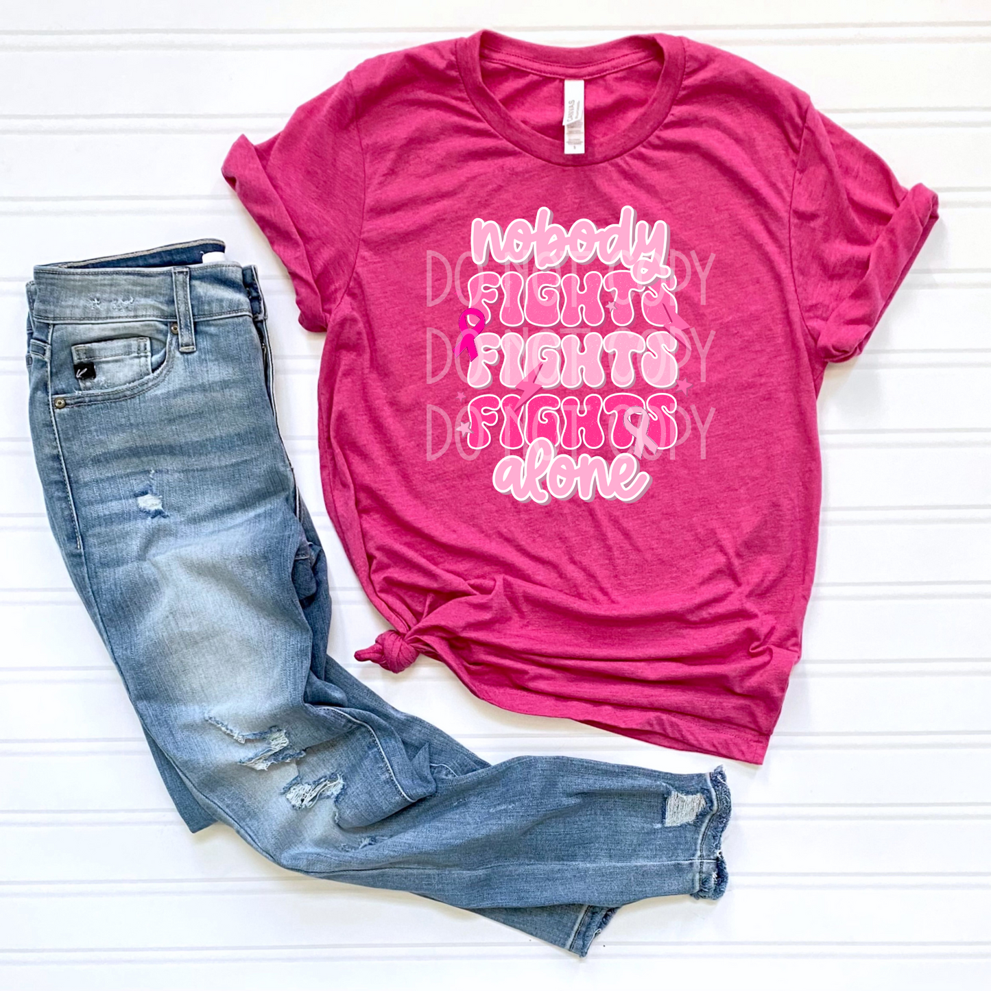 Nobody Fights Alone DTF - Texas Transfers and Designs