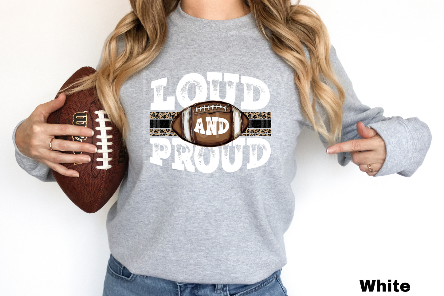 Loud and Proud Football *CUSTOMIZABLE* DTF - Texas Transfers and Designs