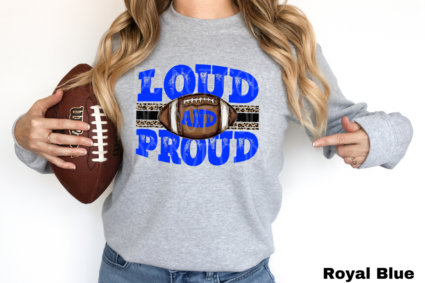 Loud and Proud Football *CUSTOMIZABLE* DTF - Texas Transfers and Designs