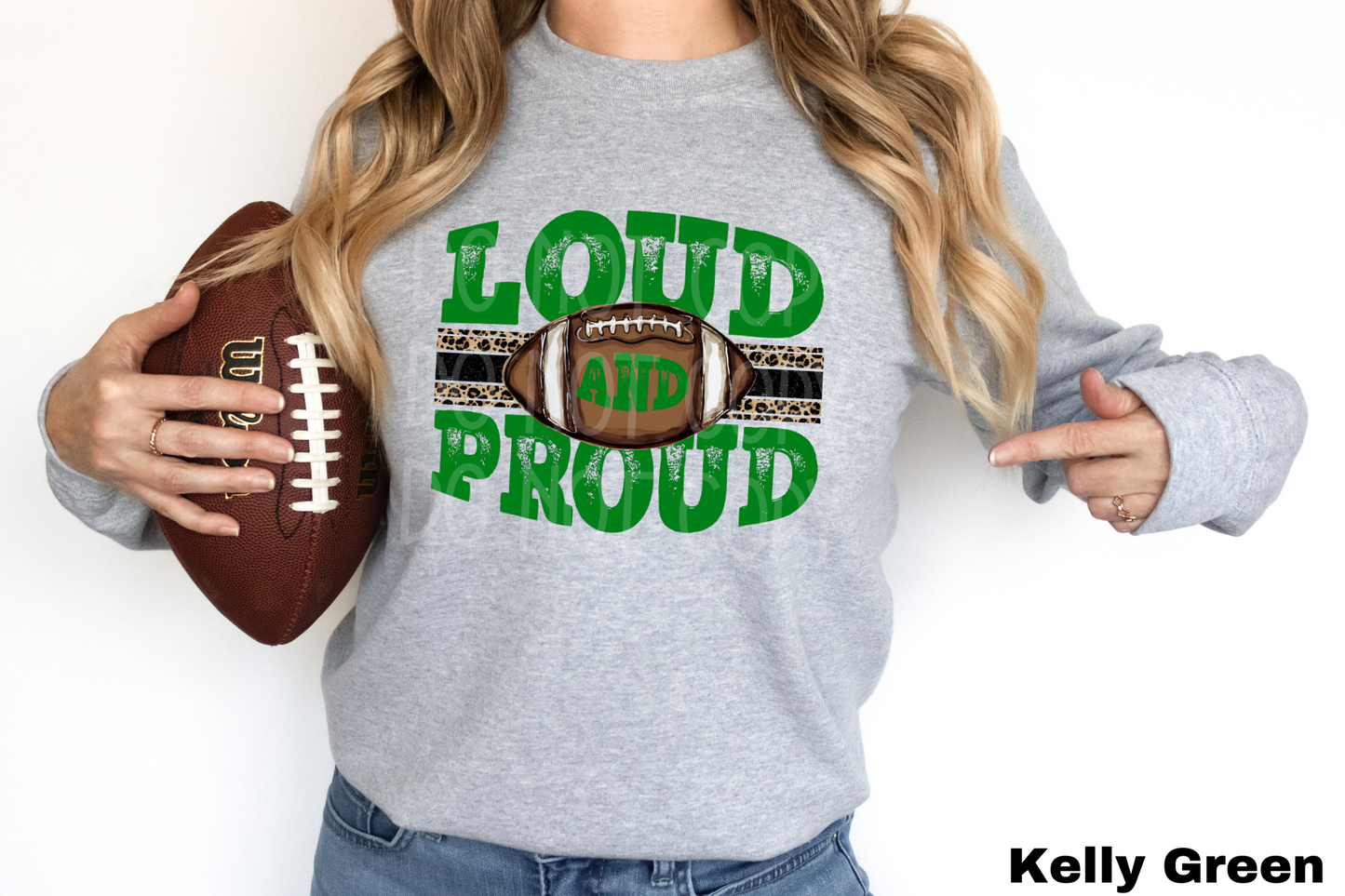 Loud and Proud Football *CUSTOMIZABLE* DTF - Texas Transfers and Designs