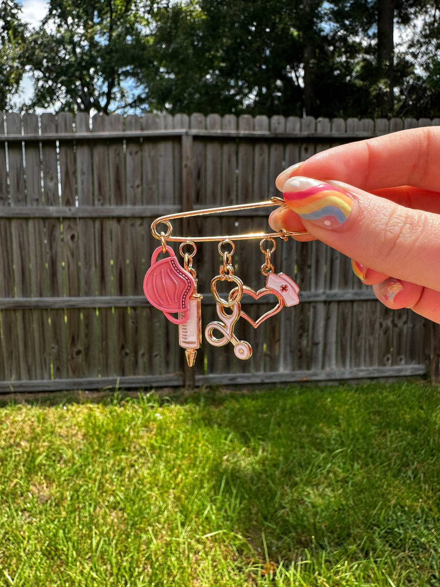Hat Pins with Charms - Texas Transfers and Designs