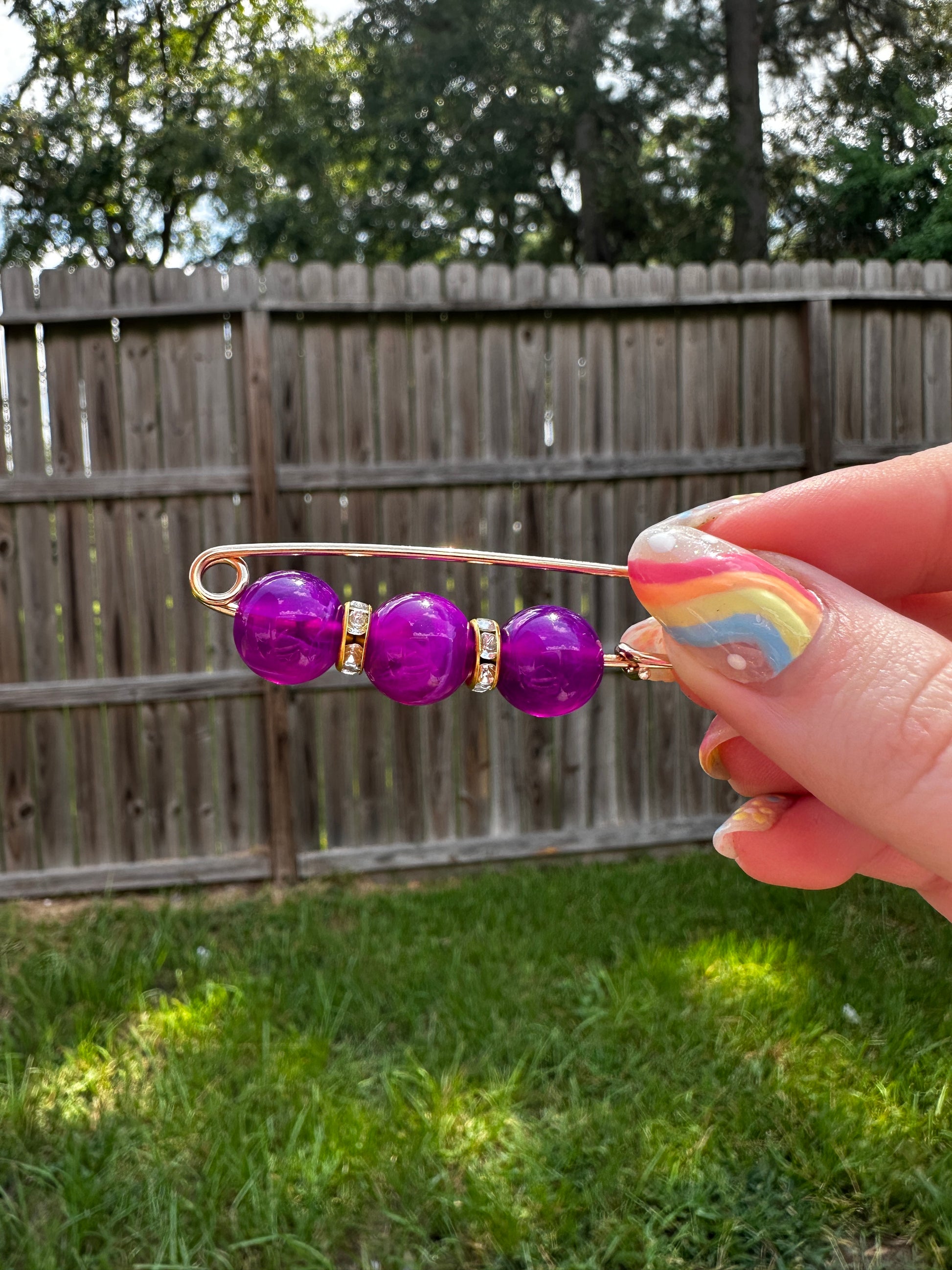 Hat Pins with Beads - Texas Transfers and Designs