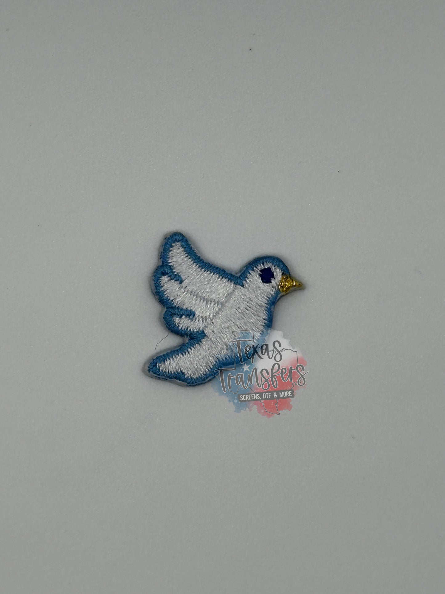 Mini Dove Iron-On PATCH - Texas Transfers and Designs