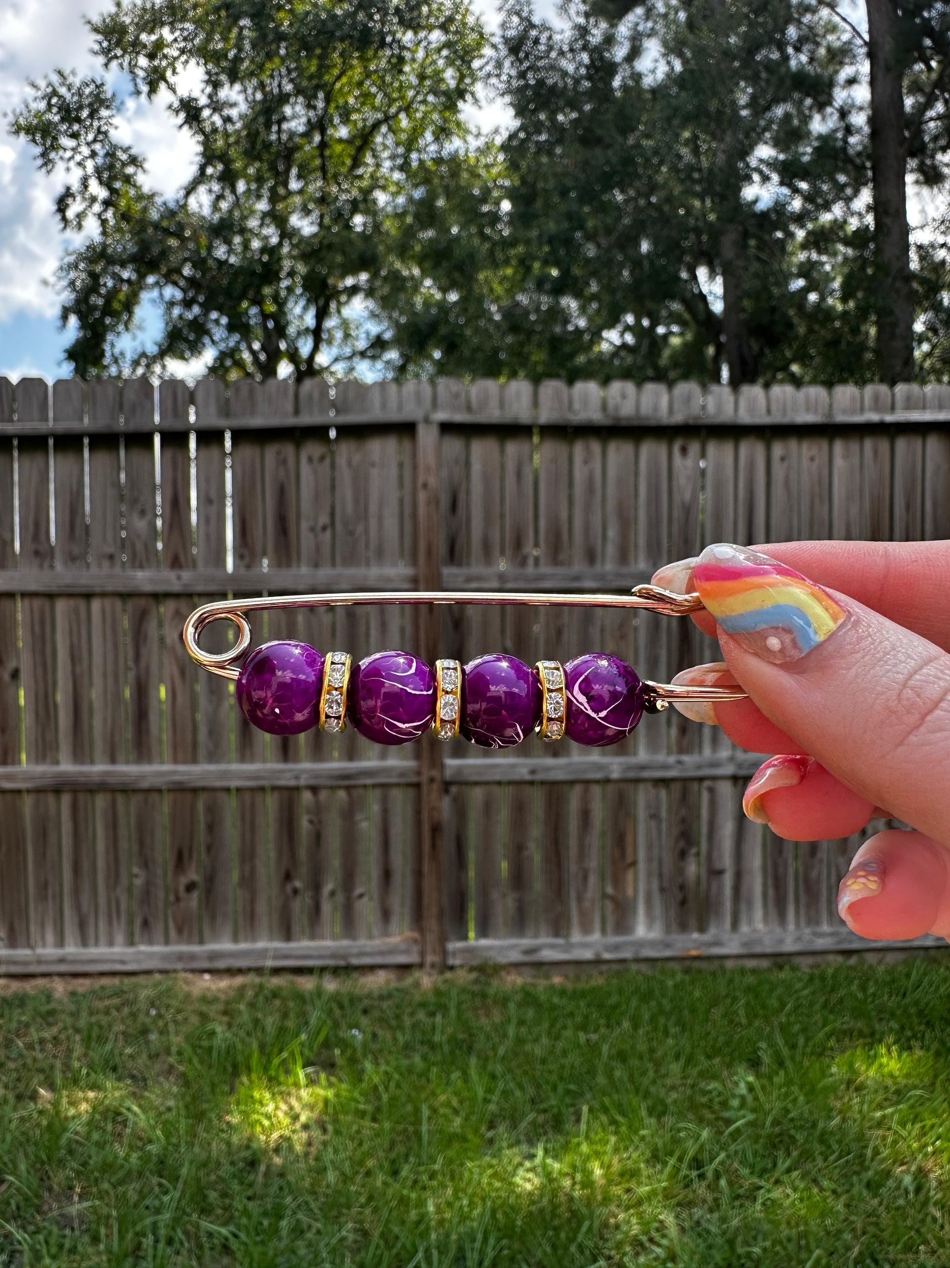 Hat Pins with Beads - Texas Transfers and Designs