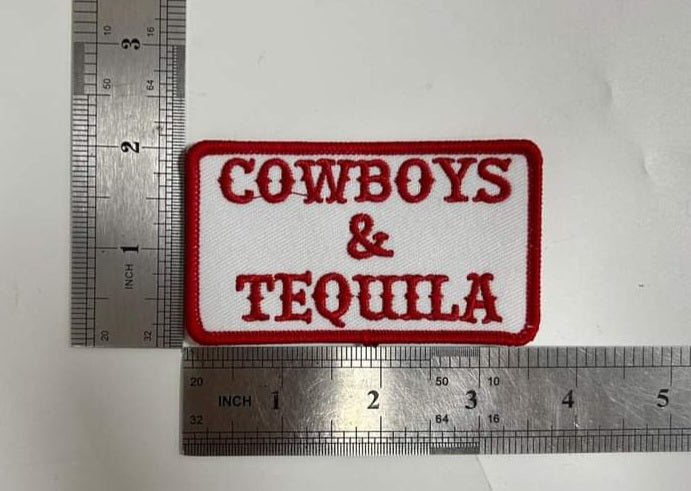 Cowboys & Tequila Iron-On PATCH