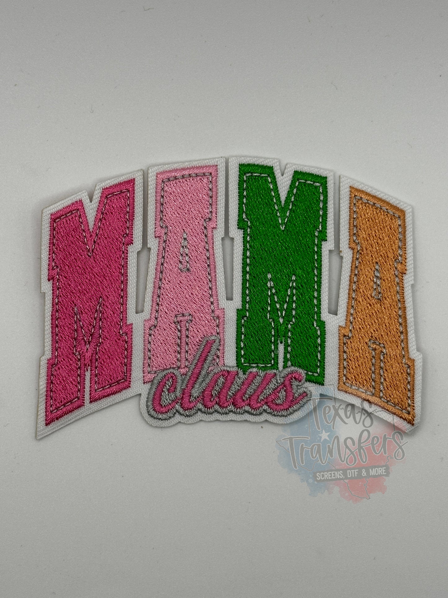 Mama Claus Iron on Patch *DISCONTINUED* - Texas Transfers and Designs