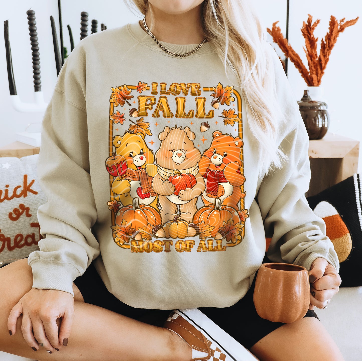 I Love Fall Bears DTF - Texas Transfers and Designs