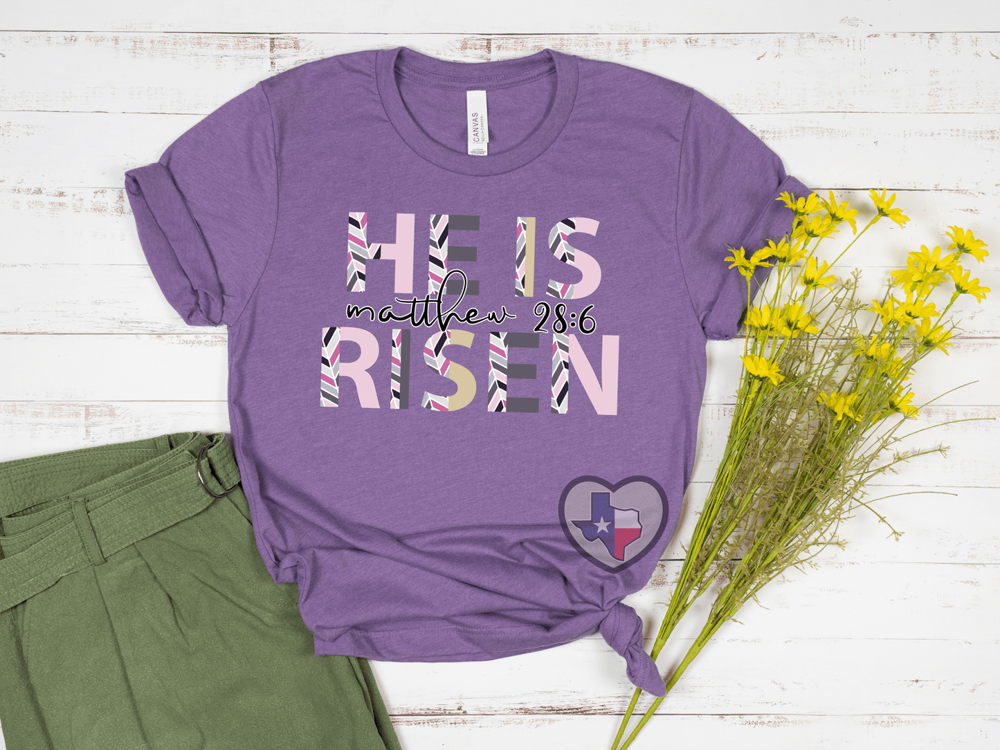 He Is Risen (Matthew 28:6) DTF - Texas Transfers and Designs