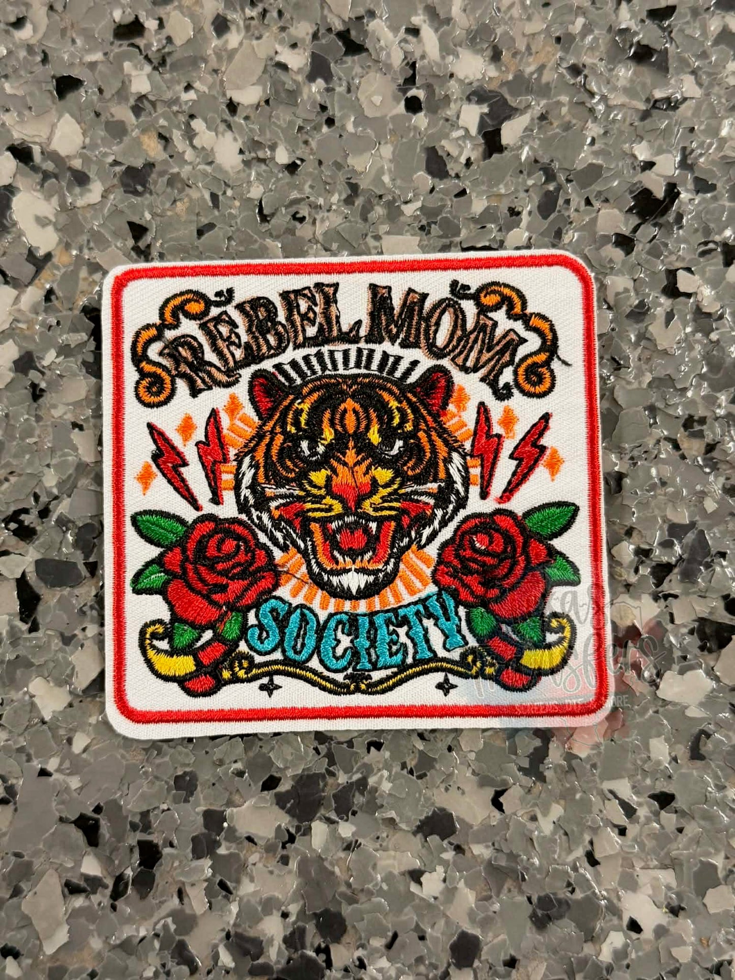 Rebel Moms Society Iron-On Patch - Texas Transfers and Designs