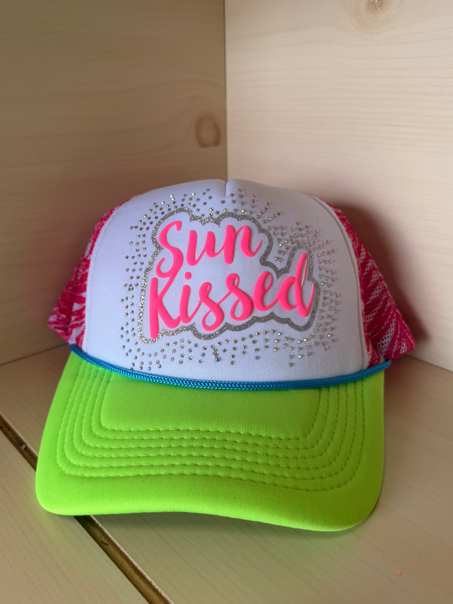 Sunkissed Neon *Completed Hat* - Texas Transfers and Designs