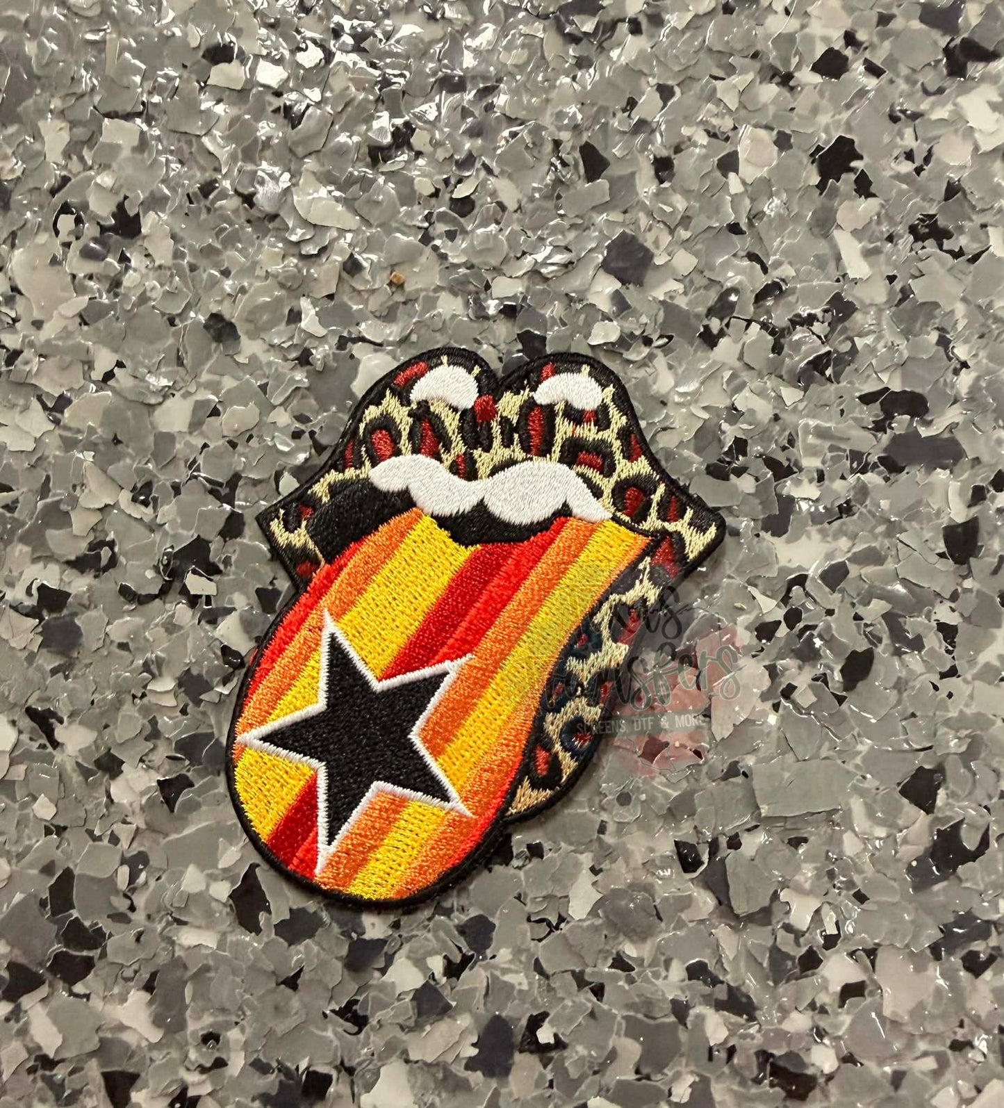 Astros Tongue Iron-On Patch - Texas Transfers and Designs
