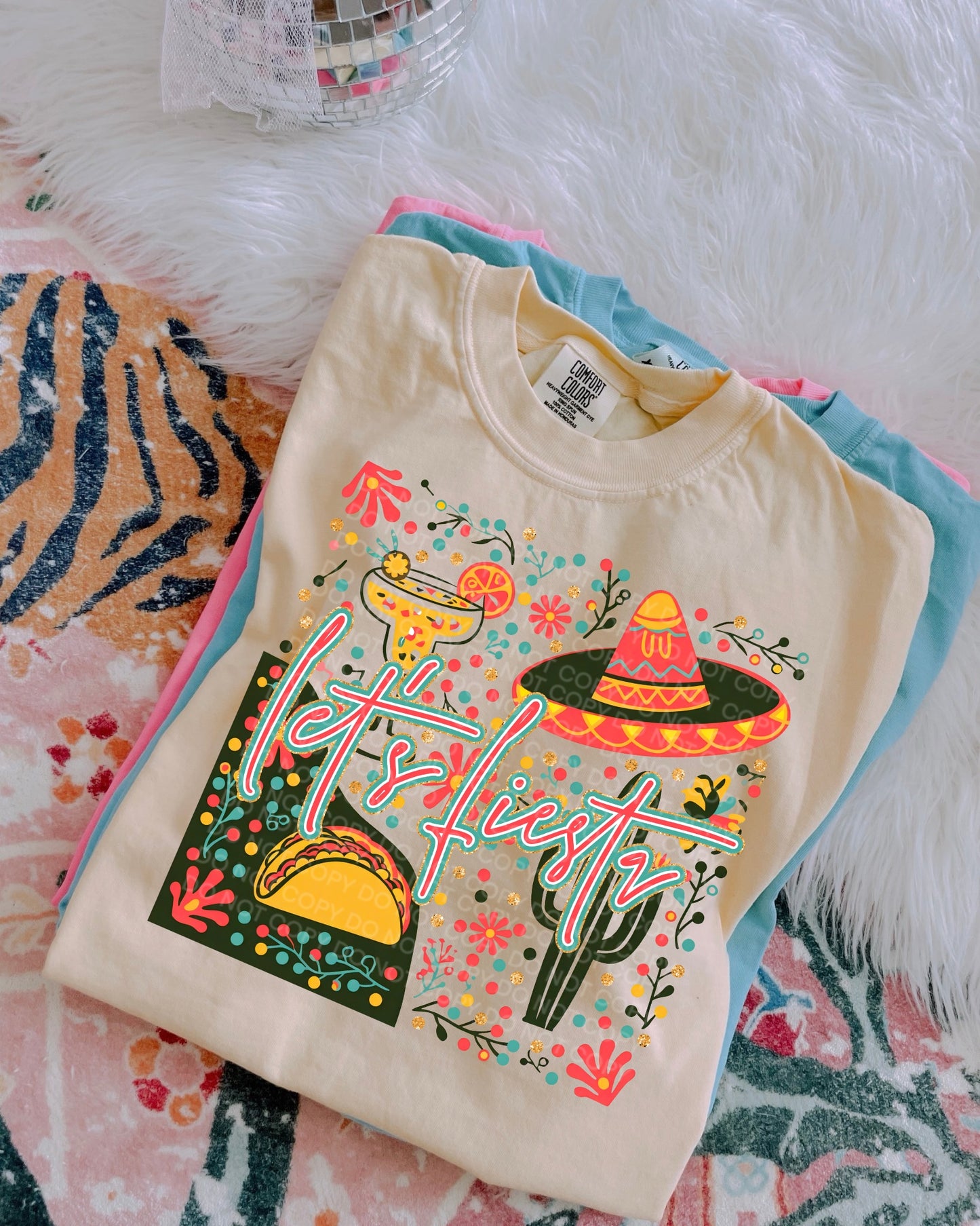 Let's Fiesta DTF - Texas Transfers and Designs