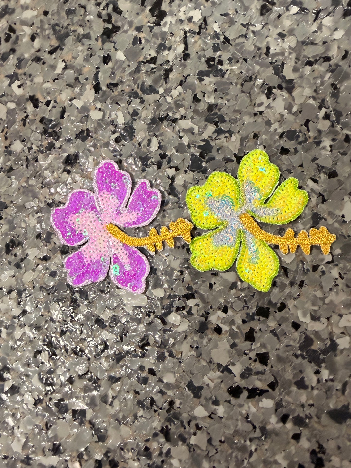 Hibiscus Sequin Iron-On Patch (Multiple Options)